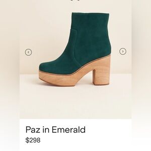 Charlotte Stone Paz Boots in Emerald Green